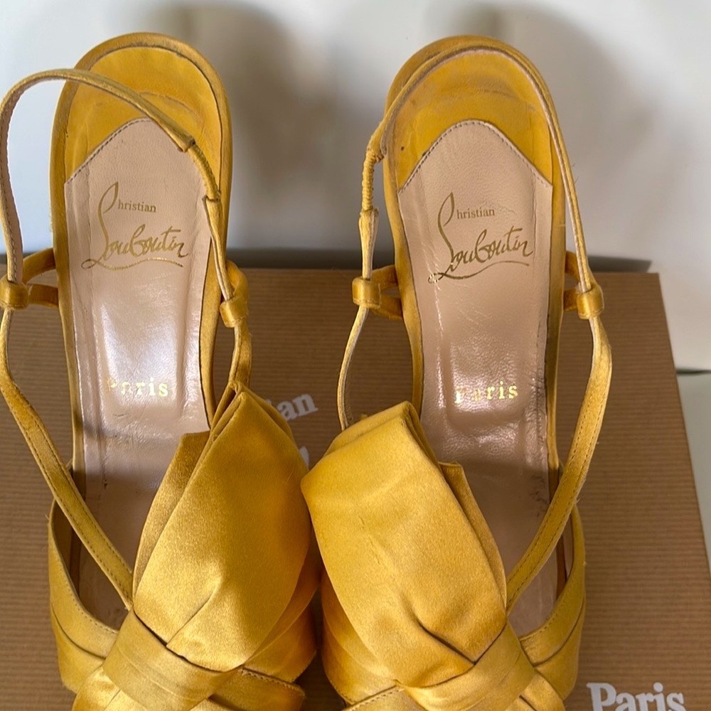 Christian Louboutin Pour Monsieur 120 Crepe Satin Heels - Picture 3 of 10